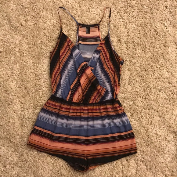 Striped Romper - Picture 1 of 2